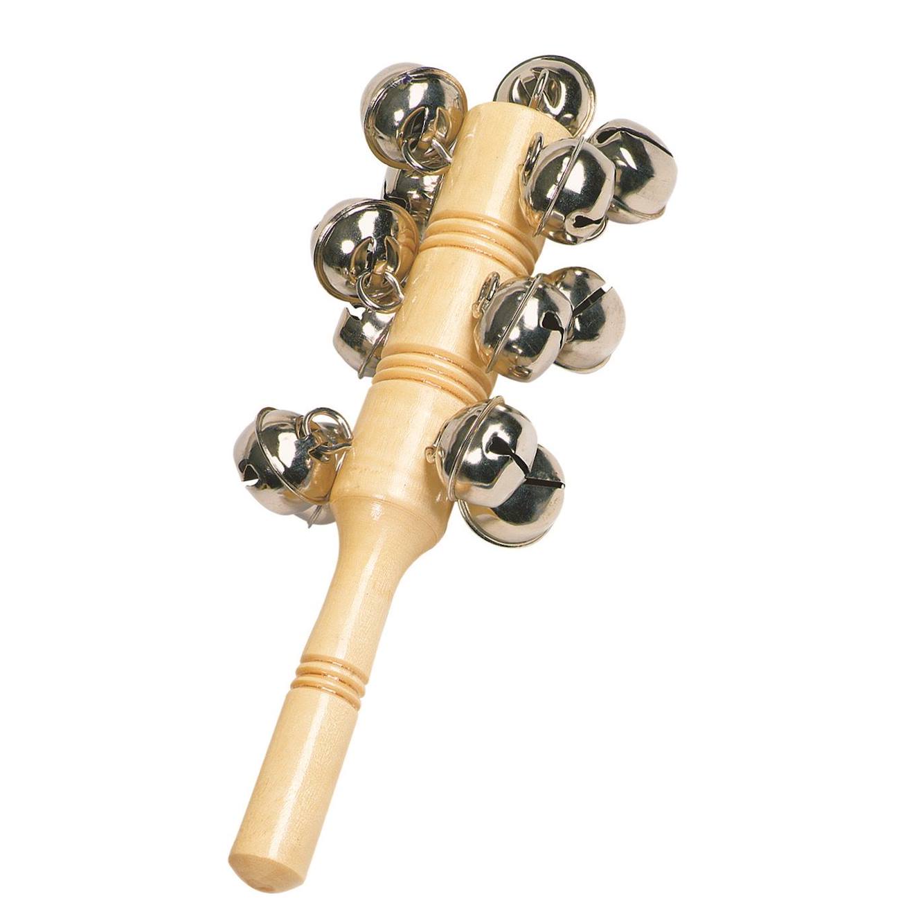 Bâton avec 13 clochettes beige