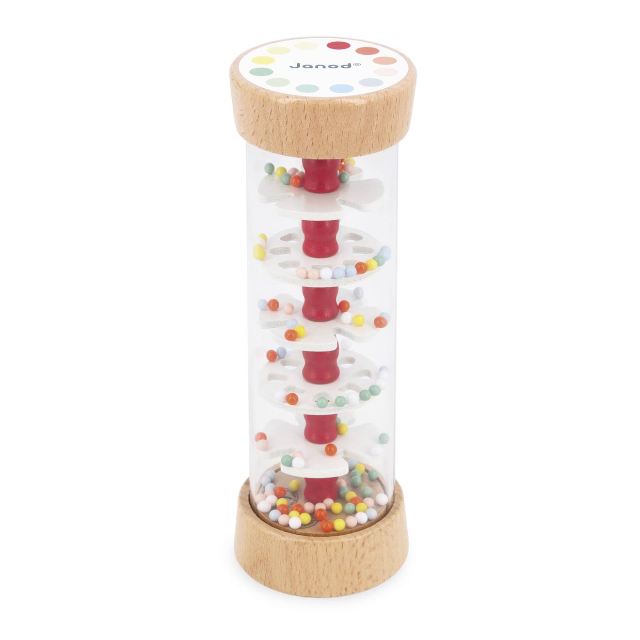 Bâton de pluie en bois bébé multicolore