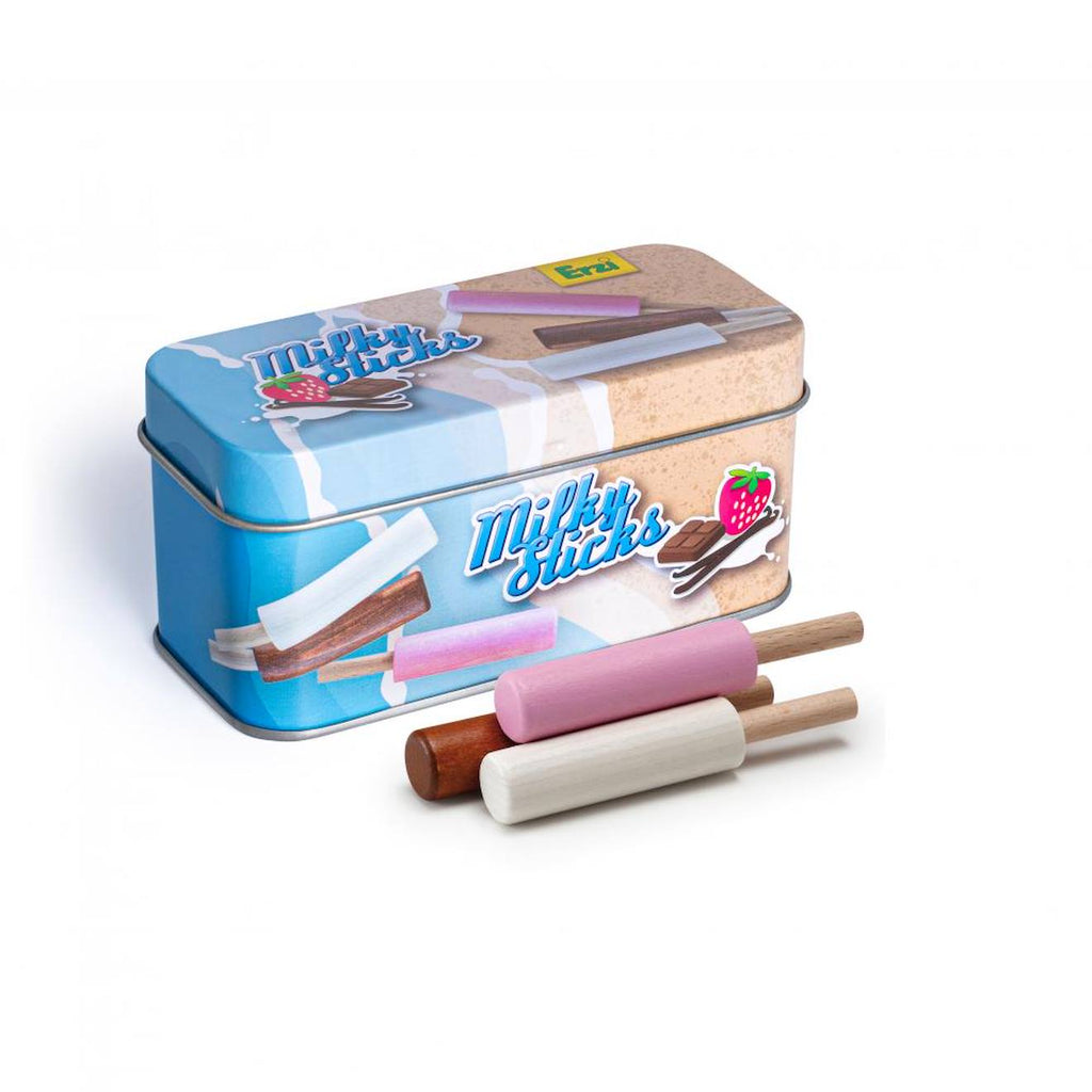 Bâtonnets de crème glacée bleu