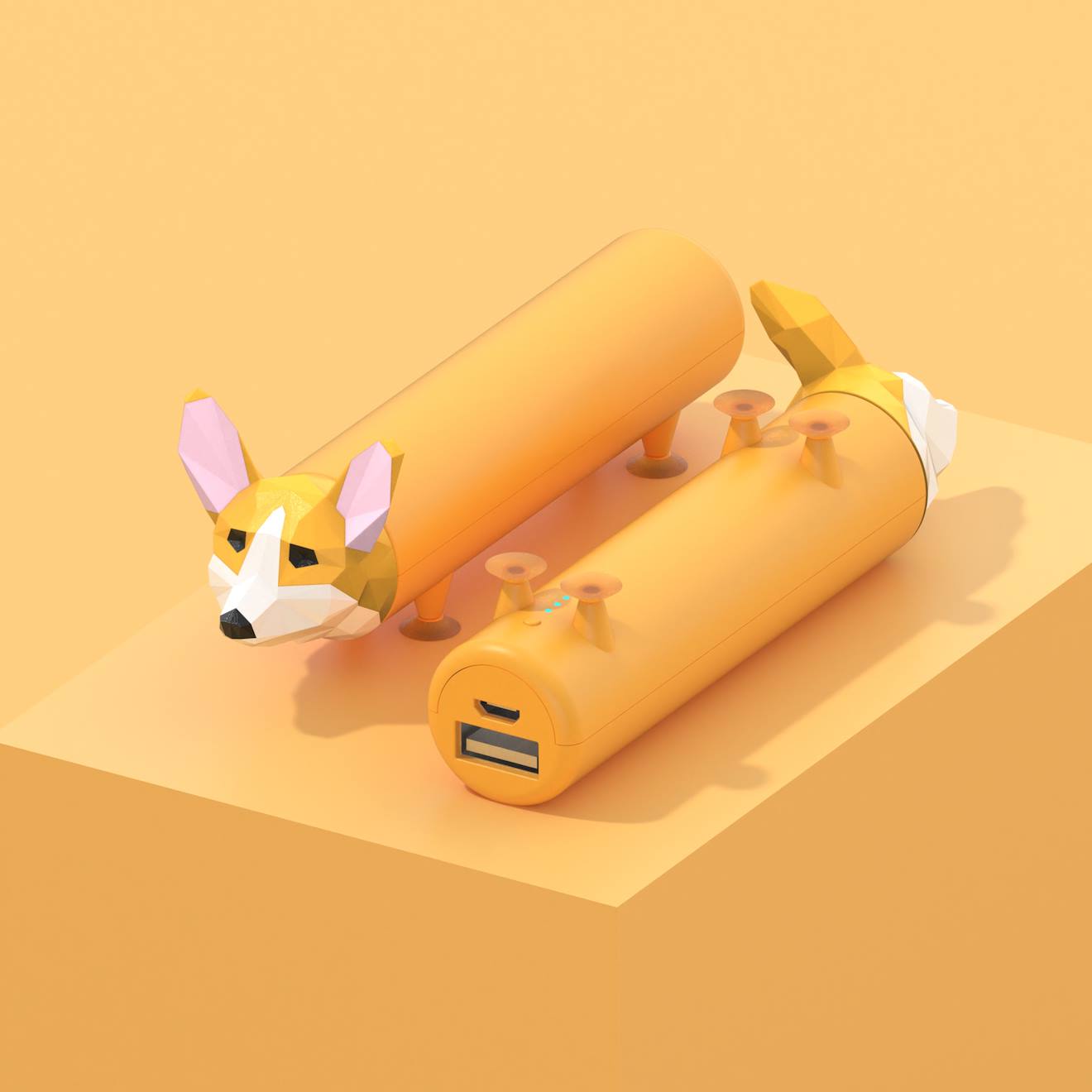 Batterie externe power pets corgi multicolore