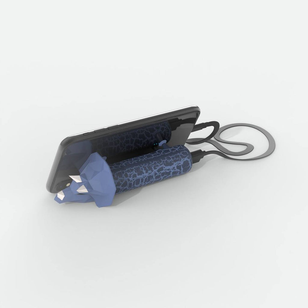 Batterie externe power pets dinosaure multicolore