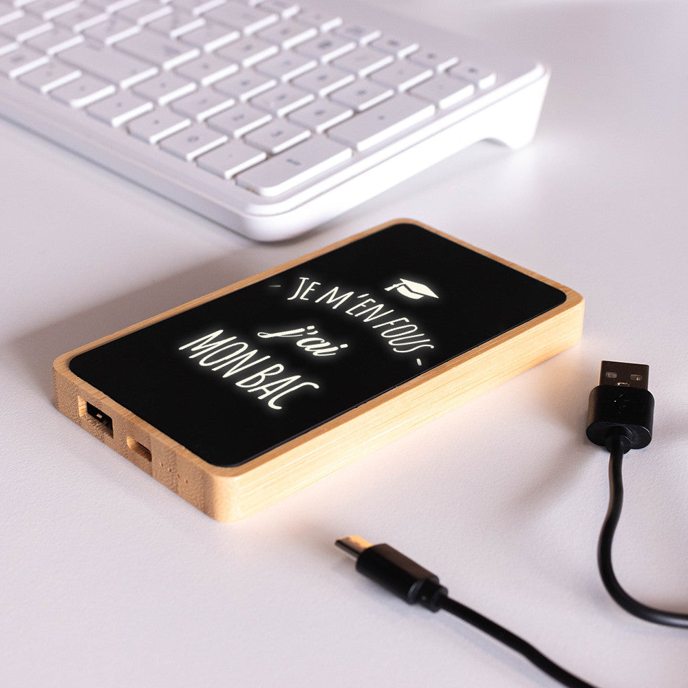 Batterie Lumineuse BAC et Diplômes à Personnaliser - Chargeur Personnalisé CadoMaestro