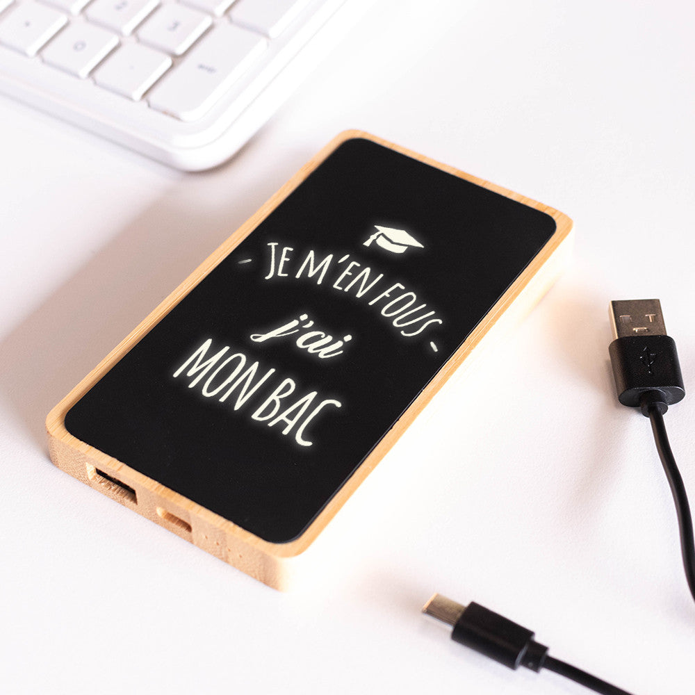 Batterie Lumineuse BAC et Diplômes à Personnaliser - Chargeur Personnalisé CadoMaestro
