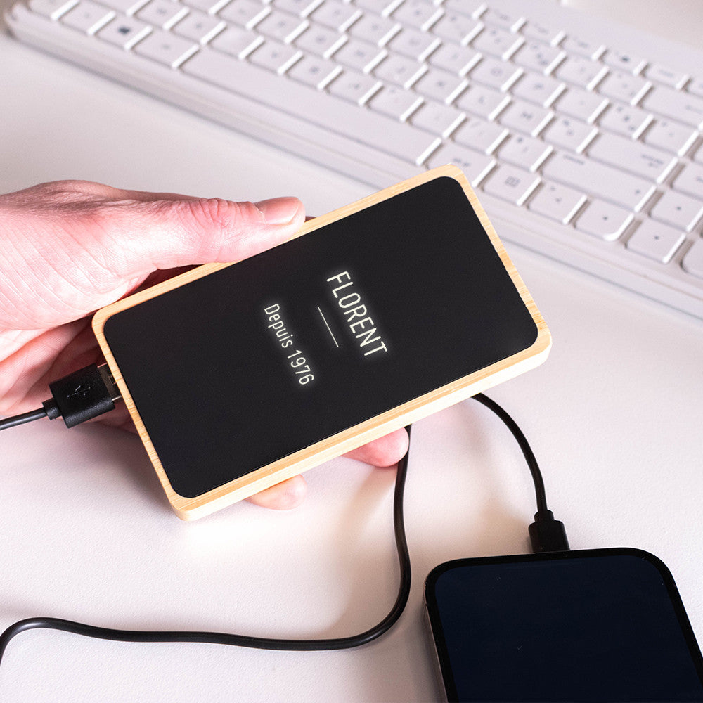 Batterie Lumineuse à Personnaliser - Chargeur Personnalisé CadoMaestro