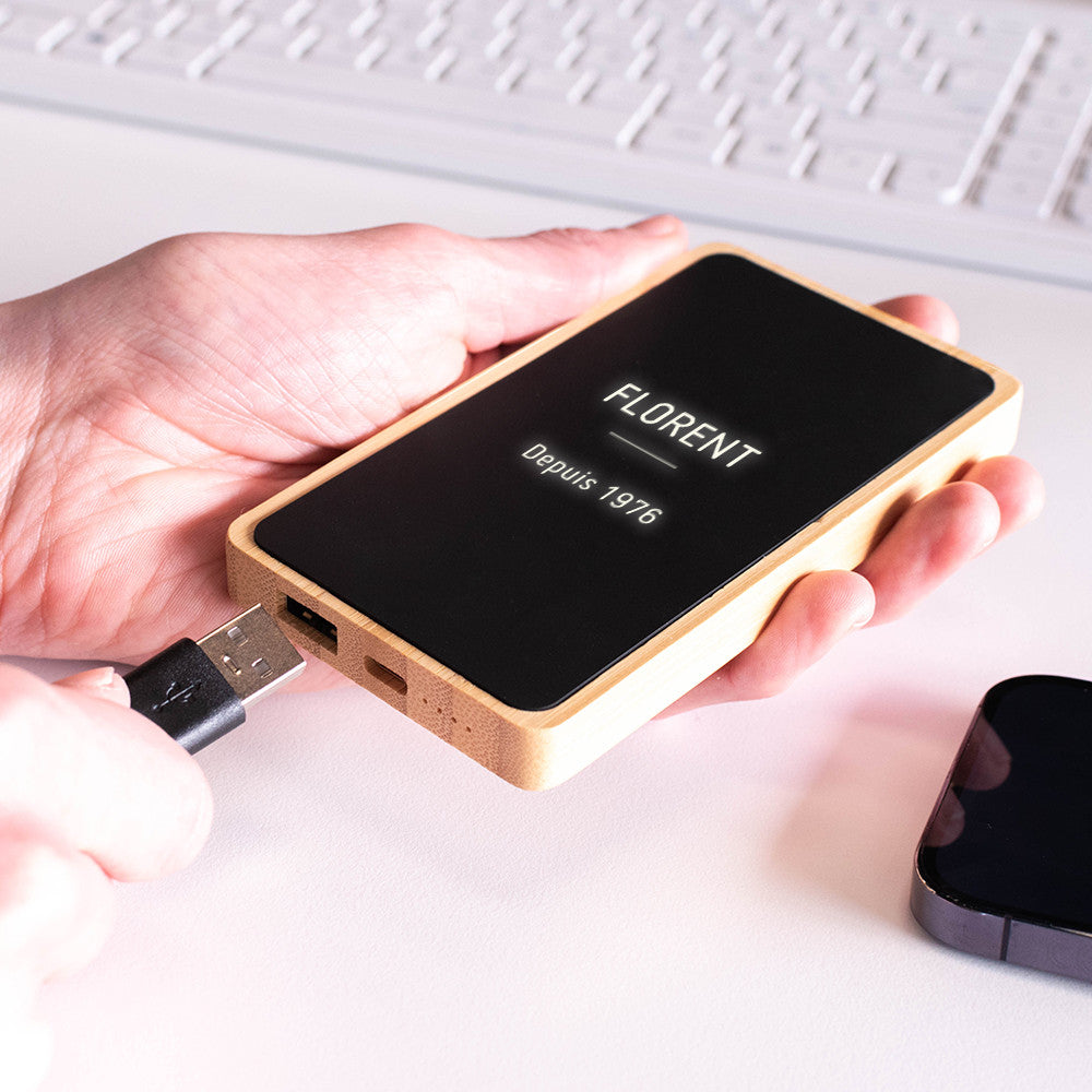 Batterie Lumineuse à Personnaliser - Chargeur Personnalisé