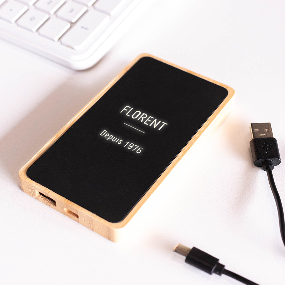 Batterie Lumineuse à Personnaliser - Chargeur Personnalisé CadoMaestro