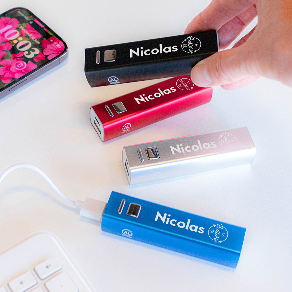 Batterie USB à Personnaliser - Chargeur Personnalisé