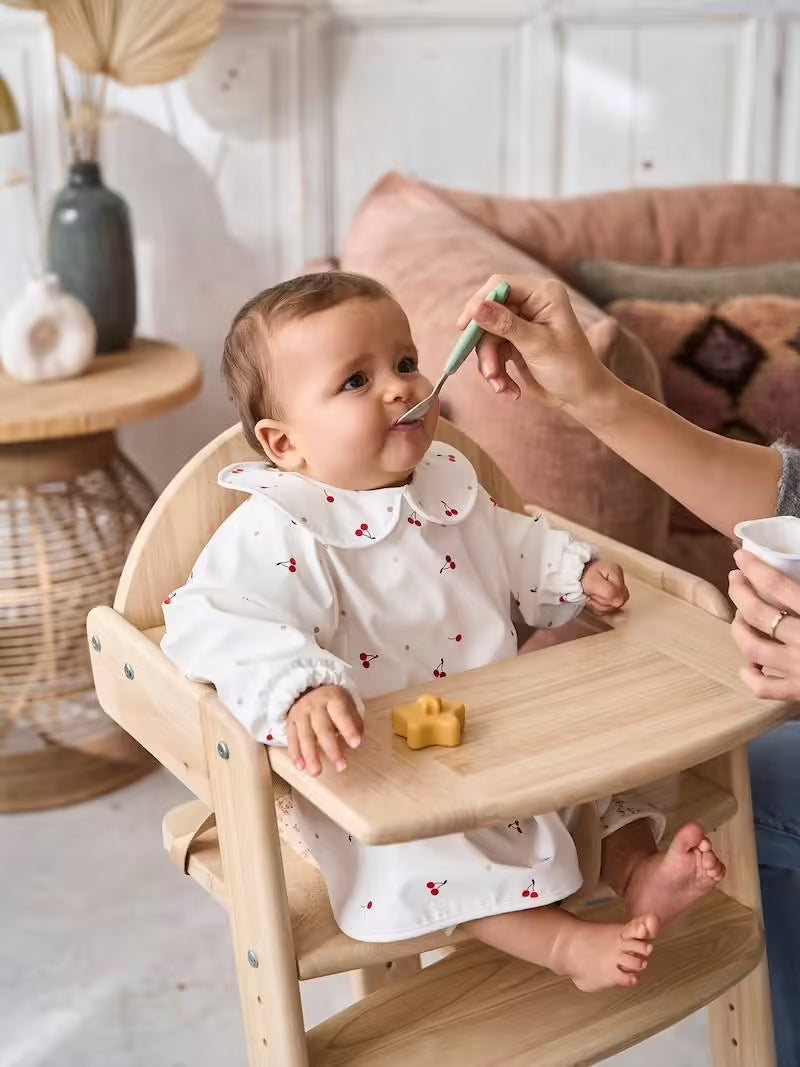 Bavoir tablier manches longues avec col - Vertbaudet