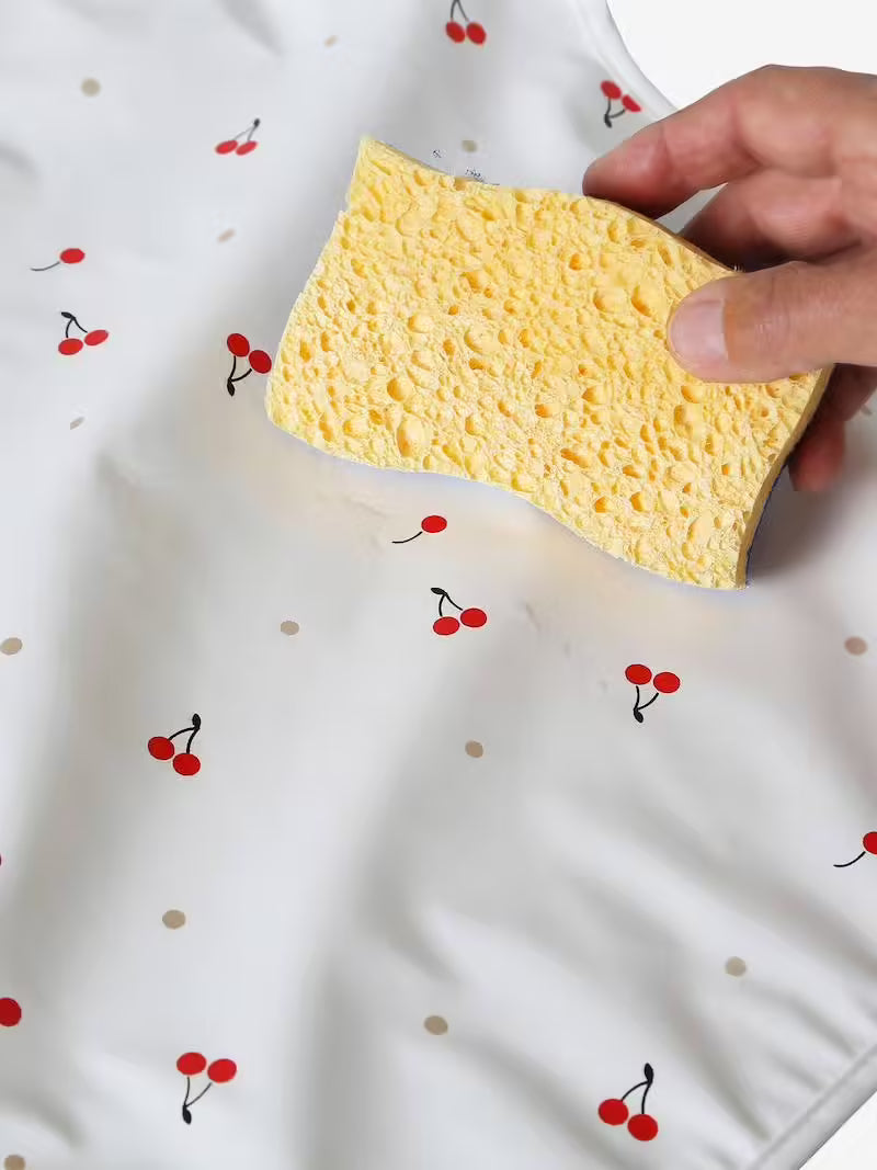 Bavoir tablier manches longues avec col - Vertbaudet