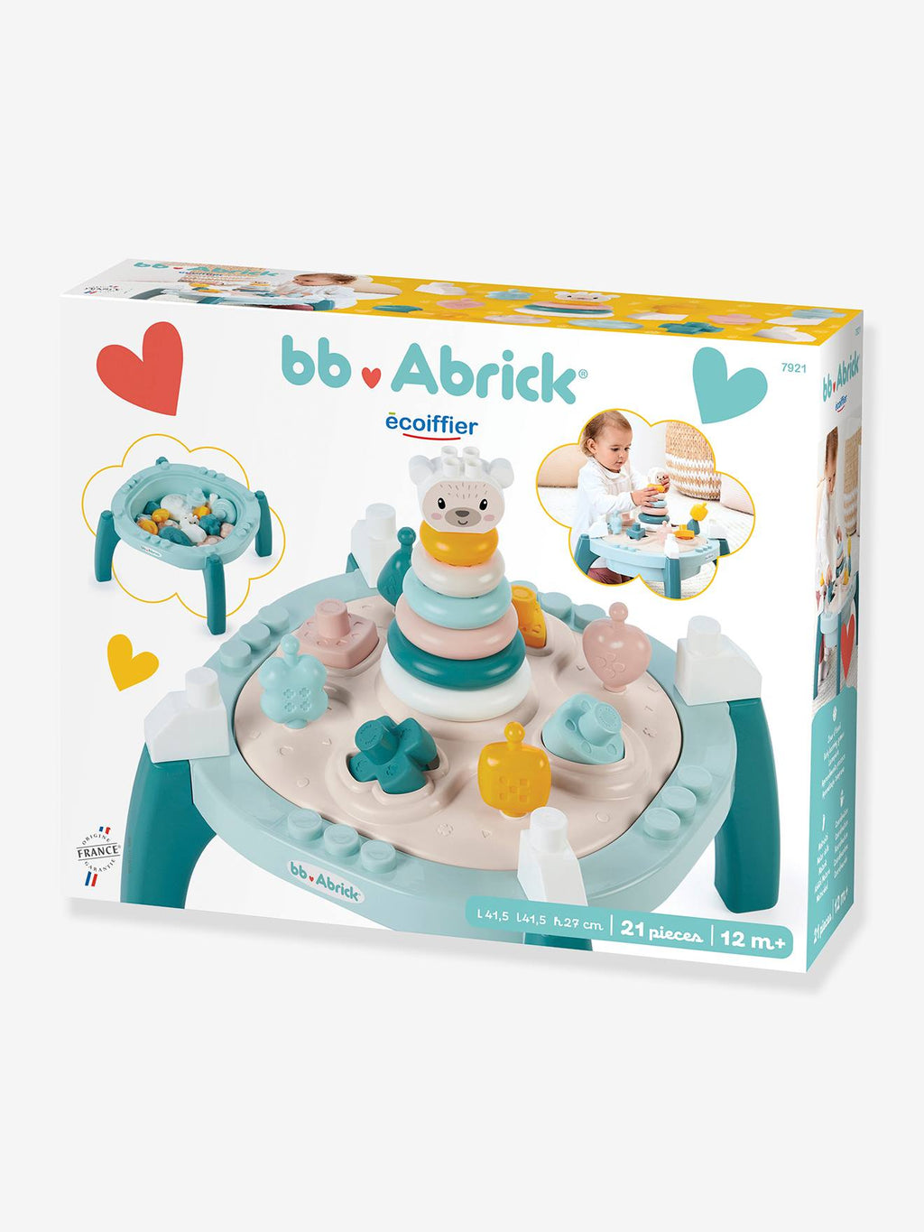 Bb abrick ma premiere table d'activités multicolore