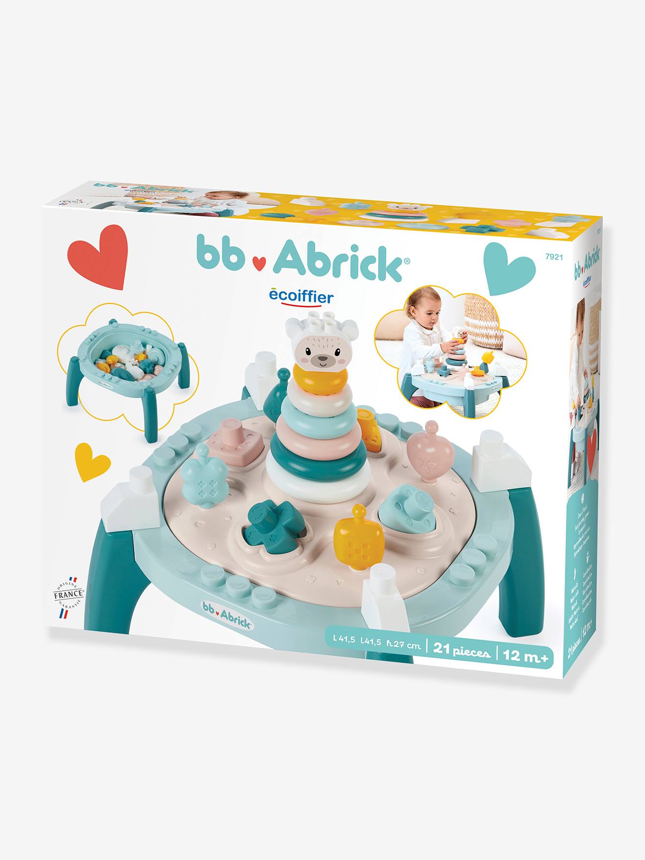 Bb abrick ma premiere table d'activités multicolore
