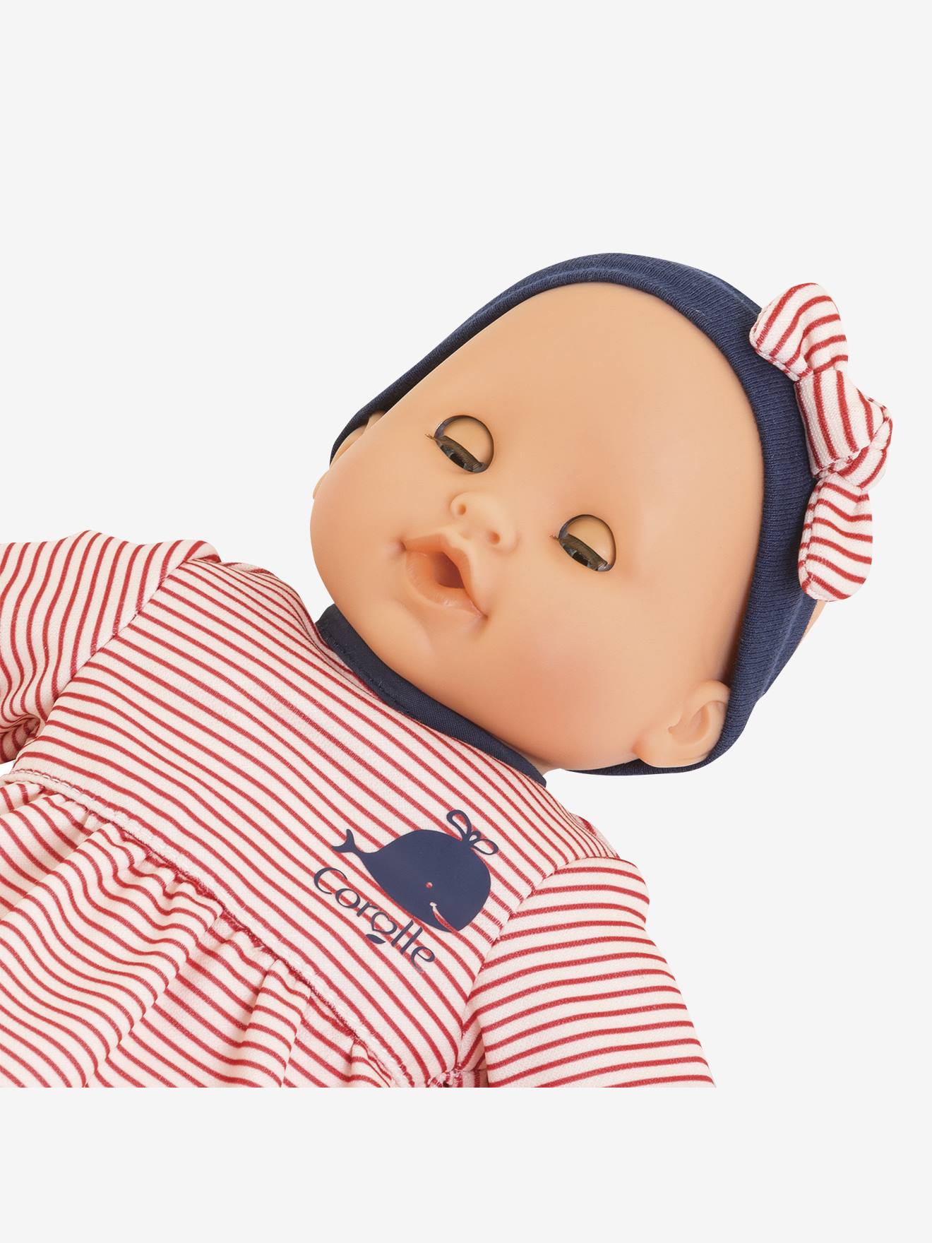 Bébé bain calypso - baleine rouge