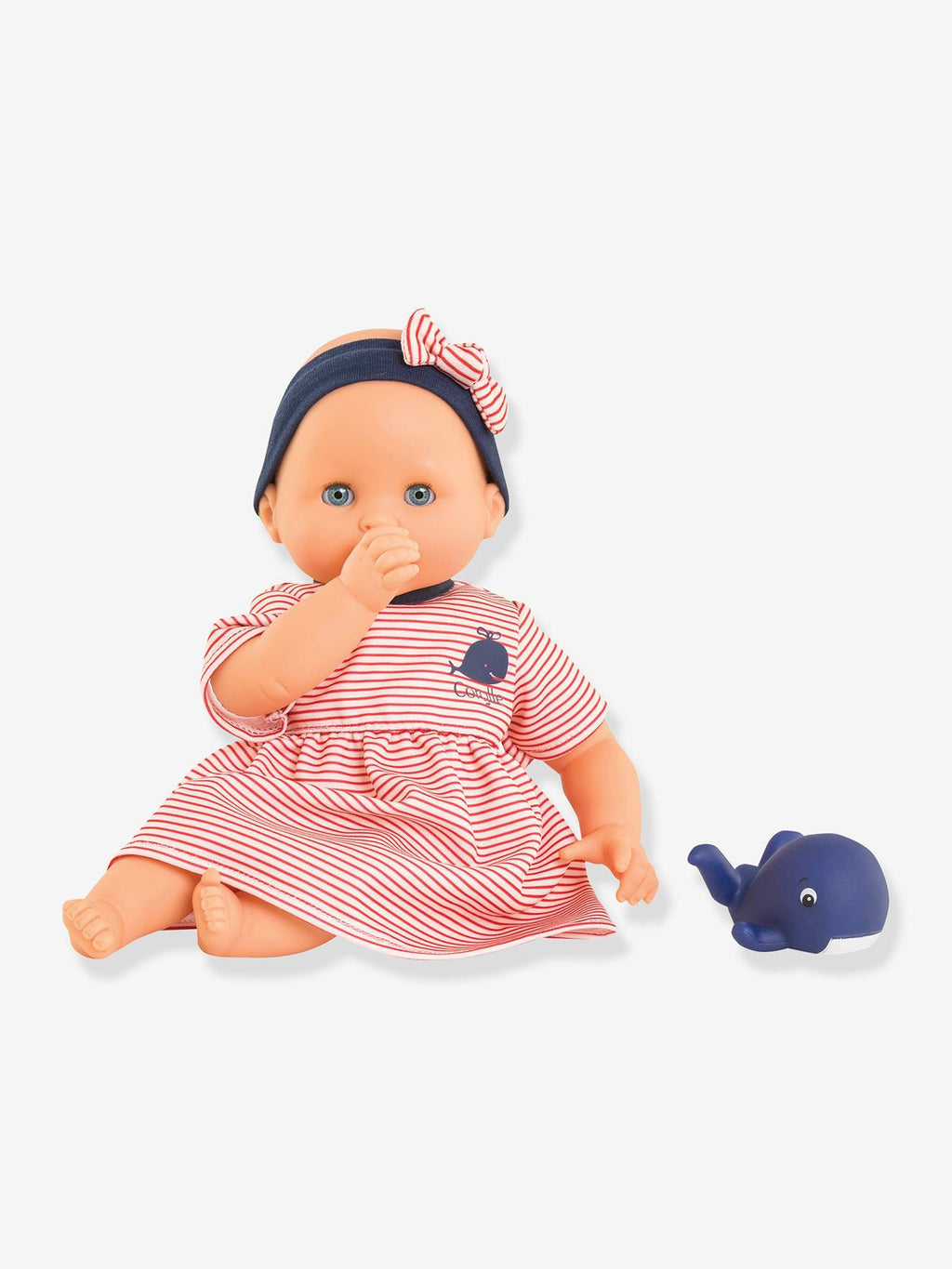Bébé bain calypso - baleine rouge