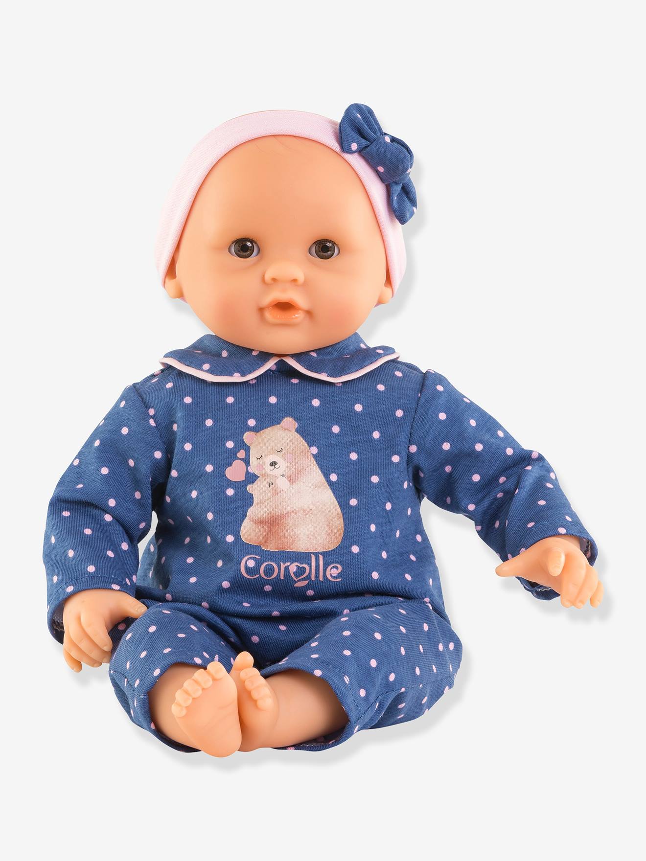 Bébé câlin capucine ourson bleu