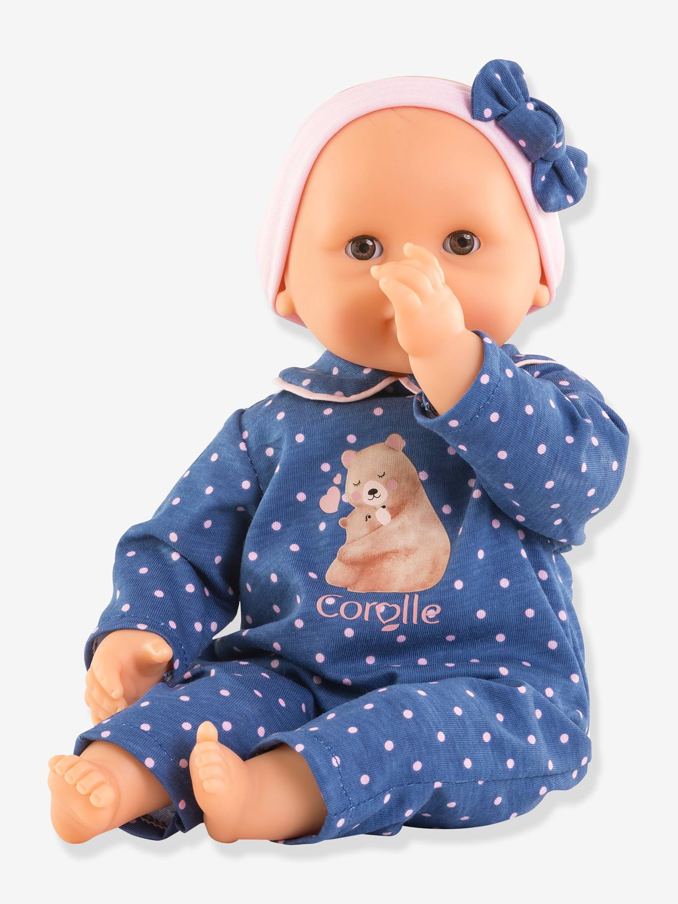 Bébé câlin capucine ourson bleu
