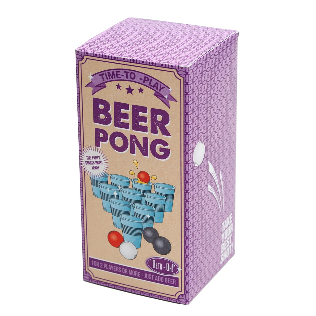 Gobelets et balles du jeu de Beer Pong vintage
