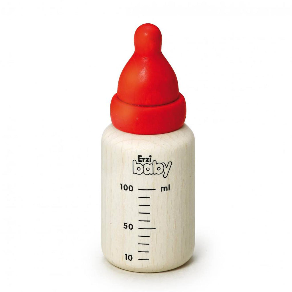 Biberon en bois beige