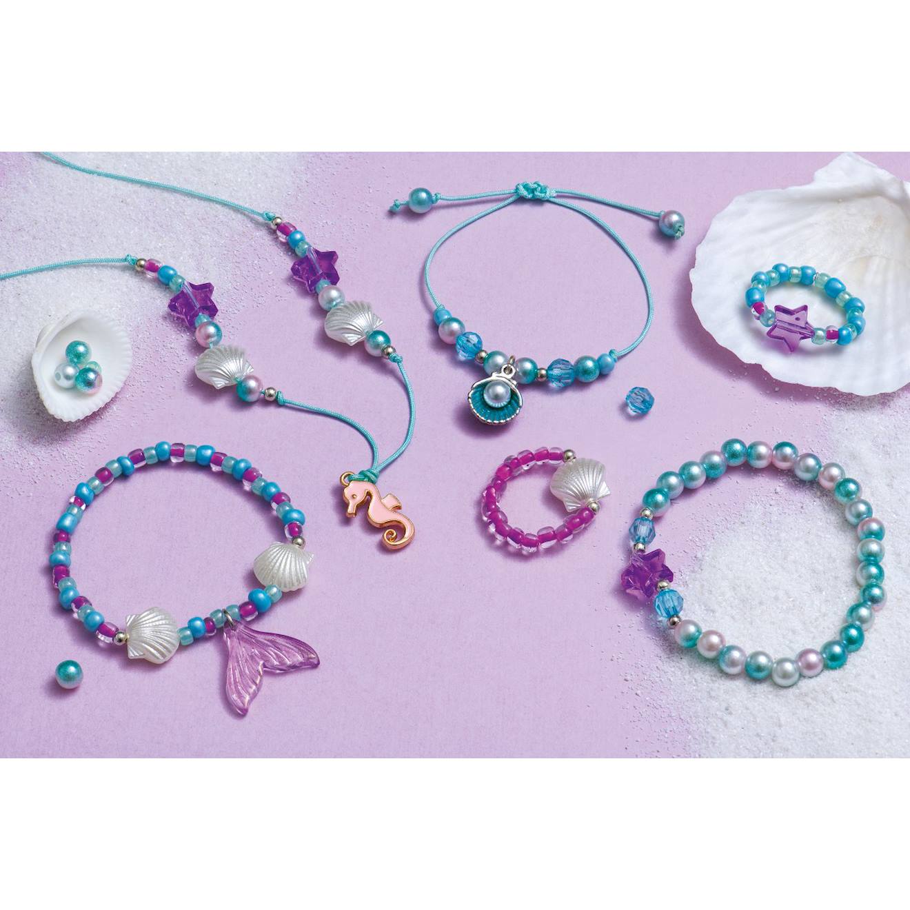 Bijoux a créer thème sirène - magic océan multicolore