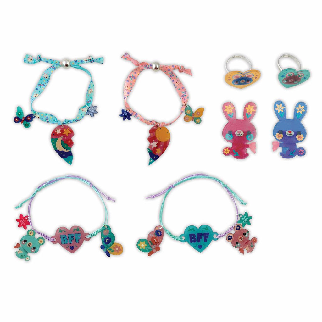 Bijoux d'amitié plastique fou à créer multicolore