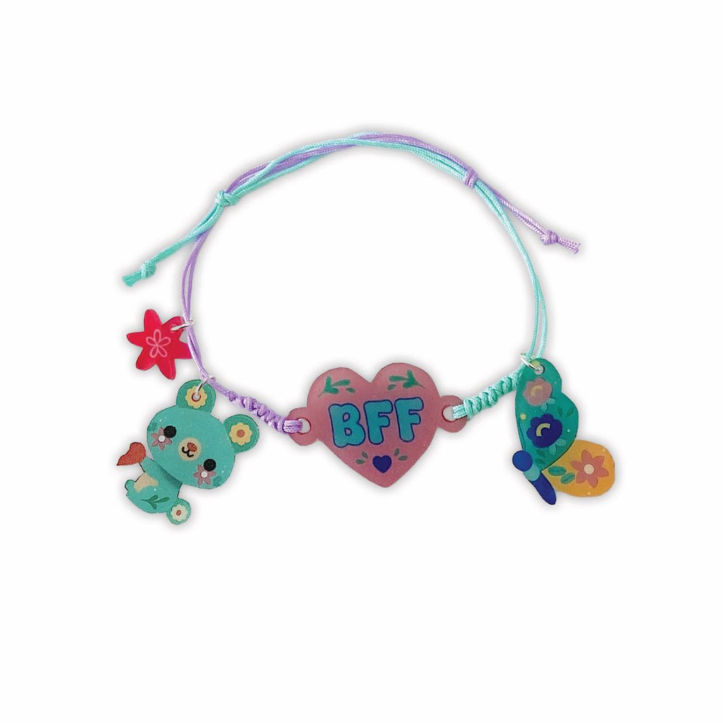 Bijoux d'amitié plastique fou à créer multicolore