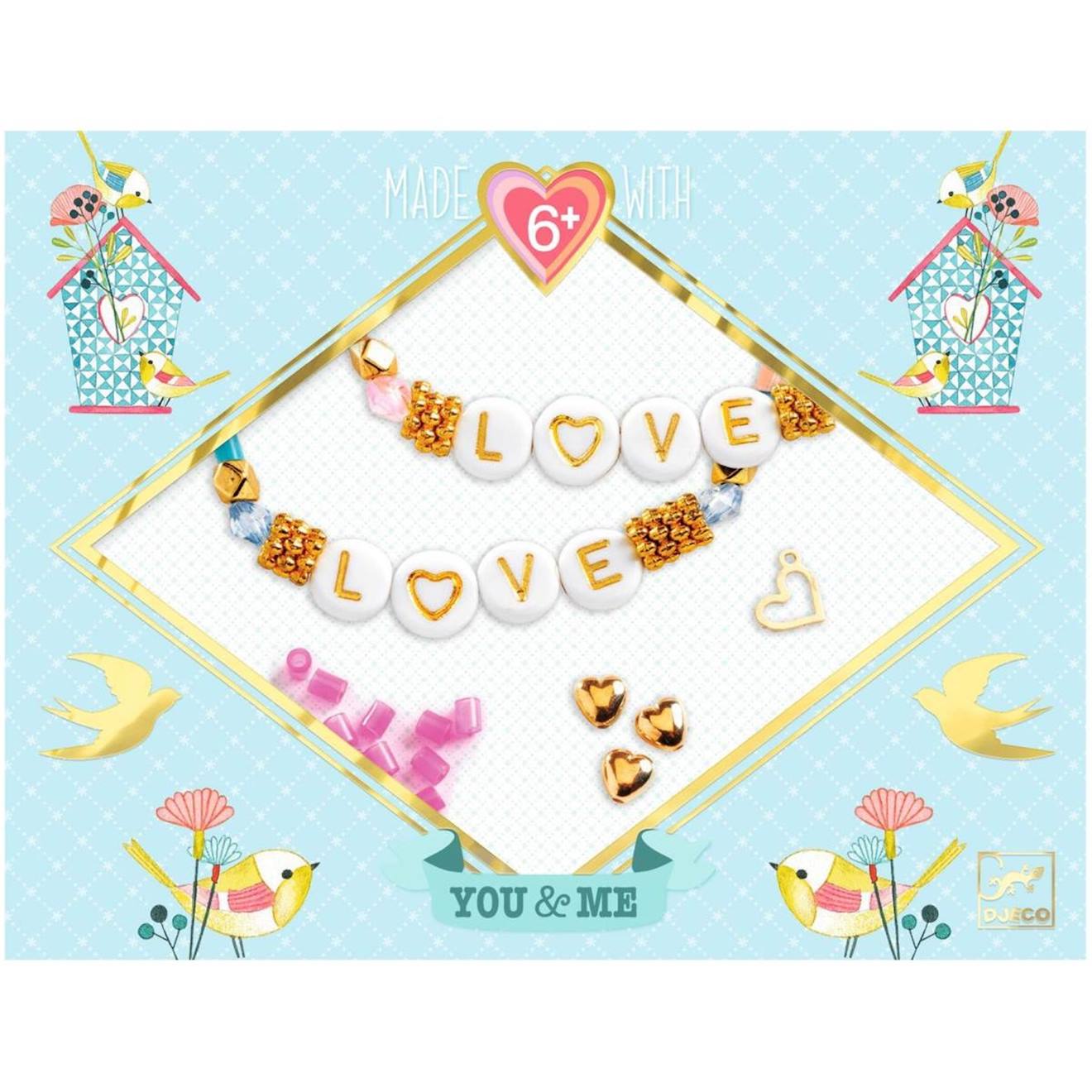 Bijoux duo bracelets lettres you & me multicolore