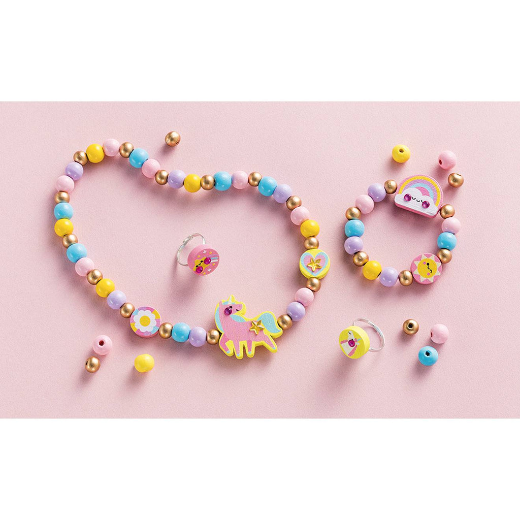 Bijoux en bois à créer - rainbow land multicolore