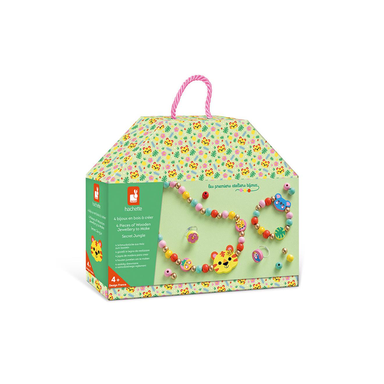 Bijoux en bois à créer - secret jungle multicolore