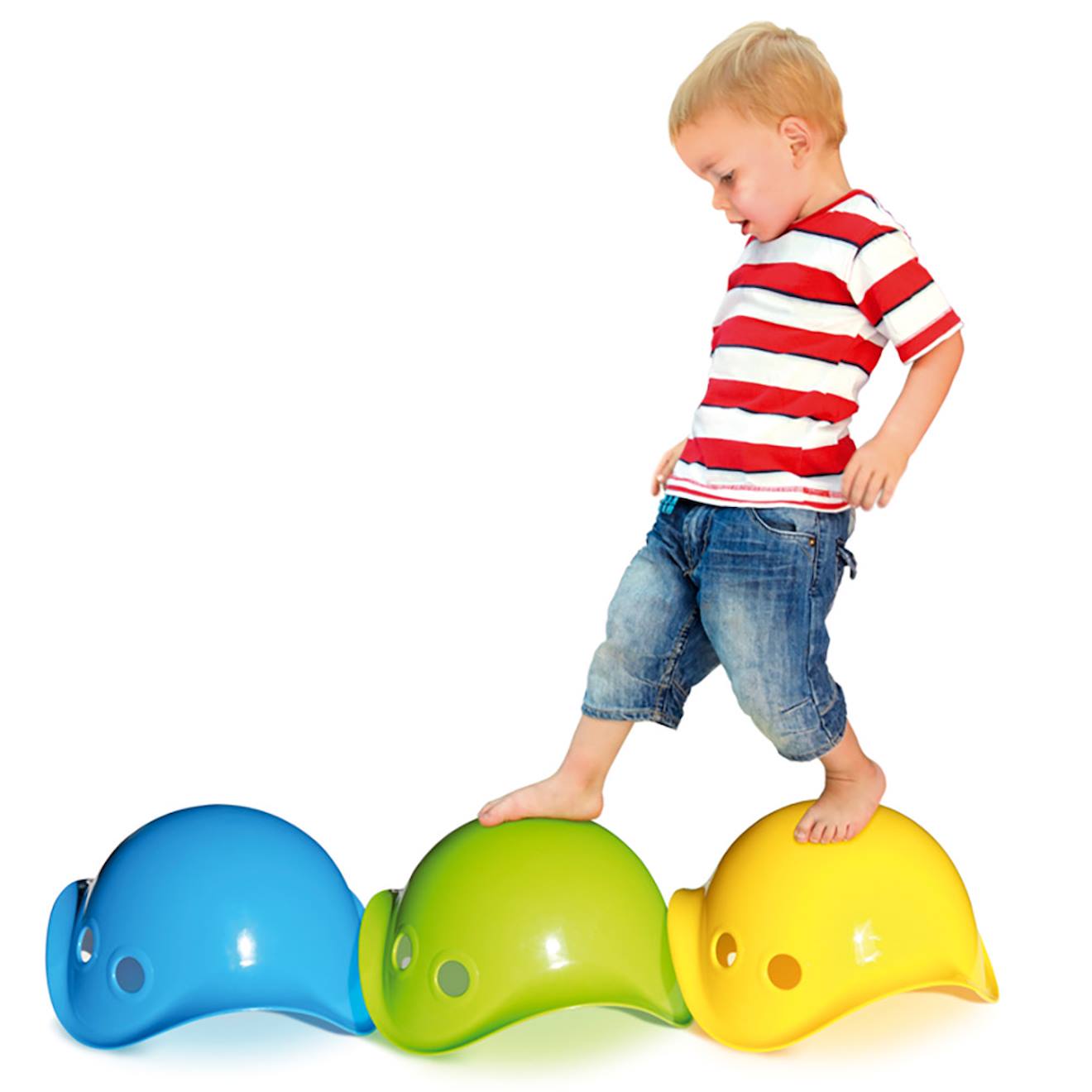 Bilibo jeu d'équilibre, jouet de motricité pour enfants vert