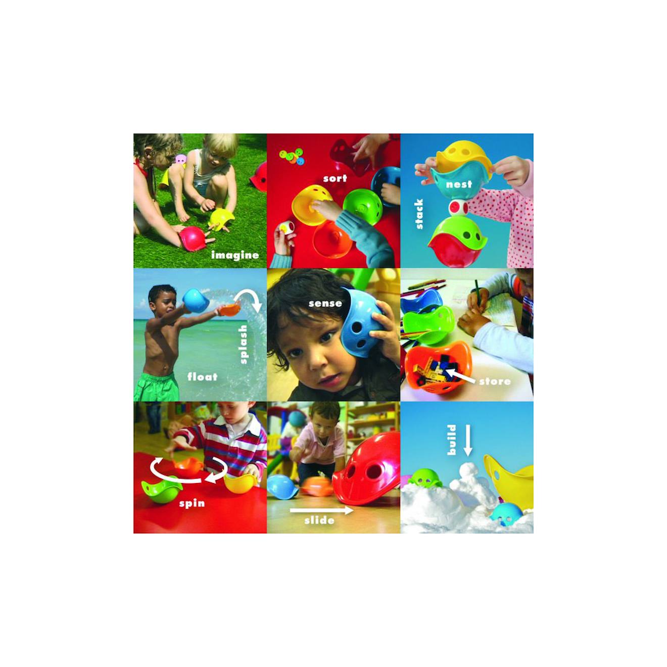 Bilibo mini set de 6 multicolore