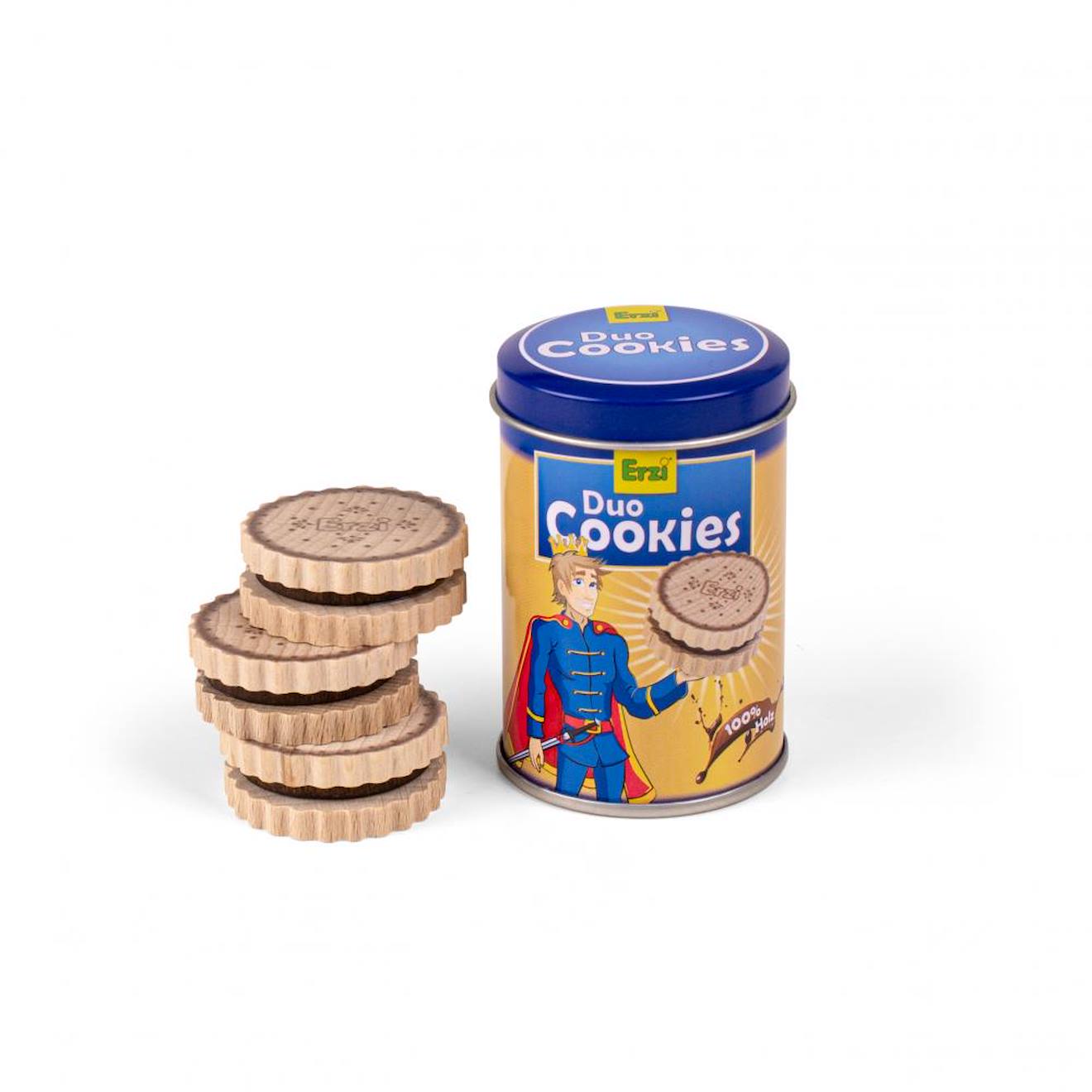 Biscuits fourrés au chocolat bleu