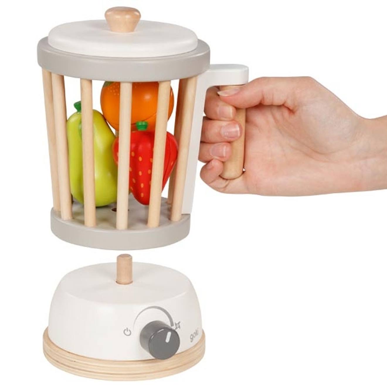 Blender en bois multi-coloured