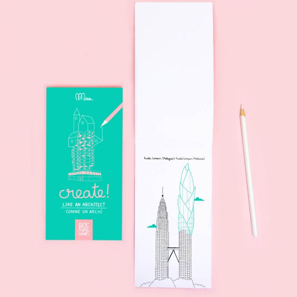 Bloc-Note Dessin "Architecte" - Carnet de Notes Original