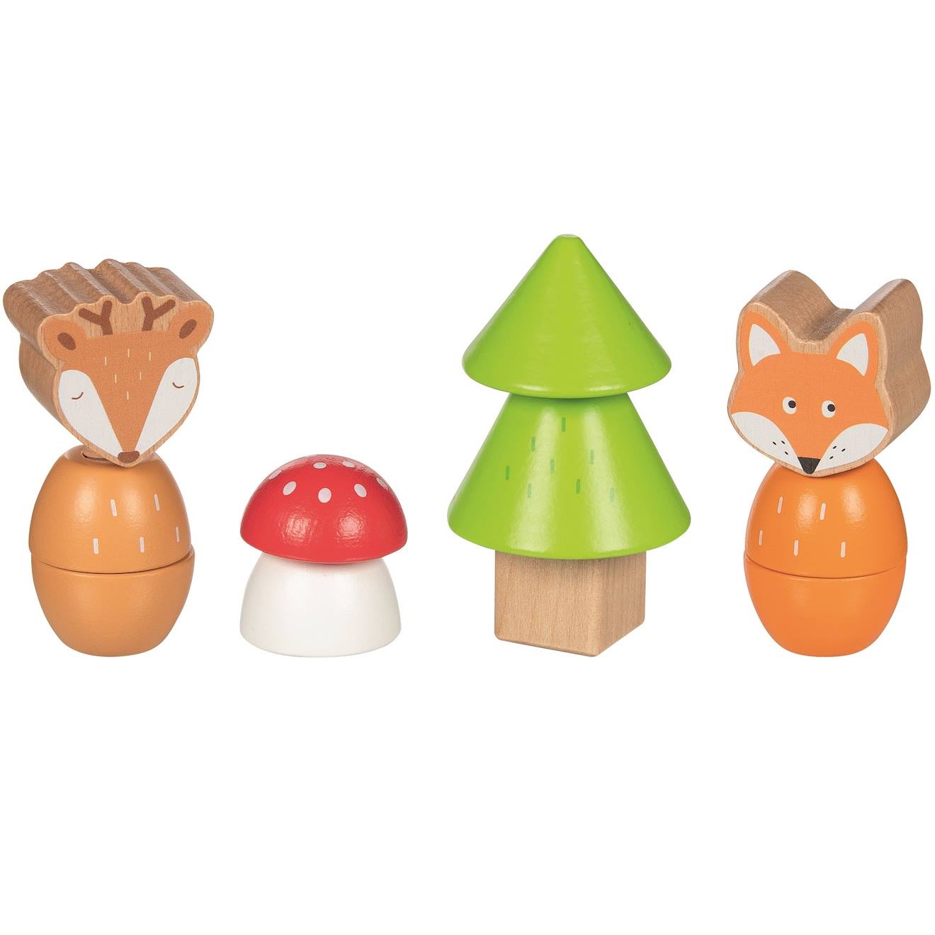 Blocs à visser les amis de la forêt beige