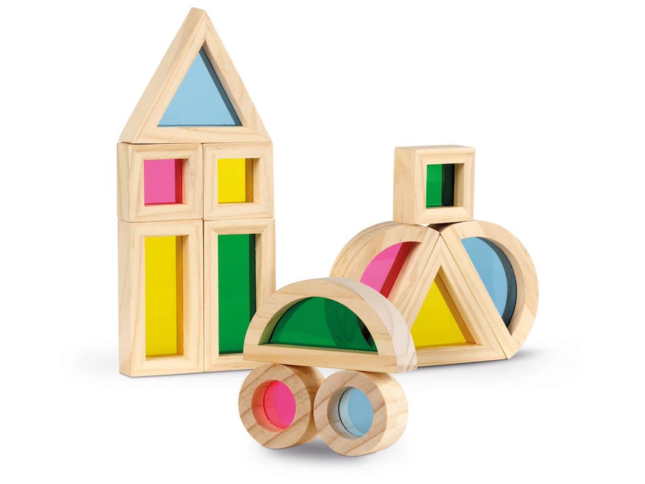 Blocs colorés beige