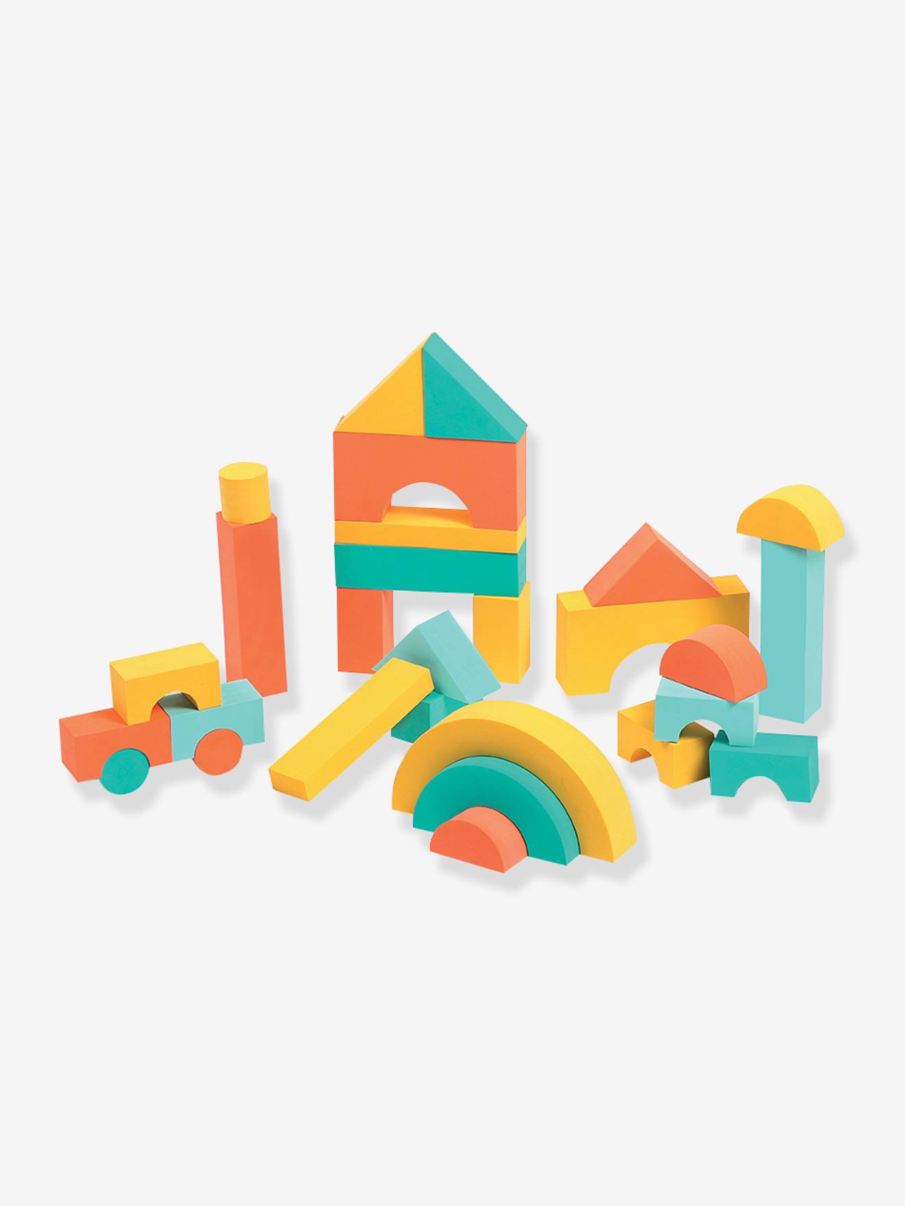 Blocs construction mousse multicolore