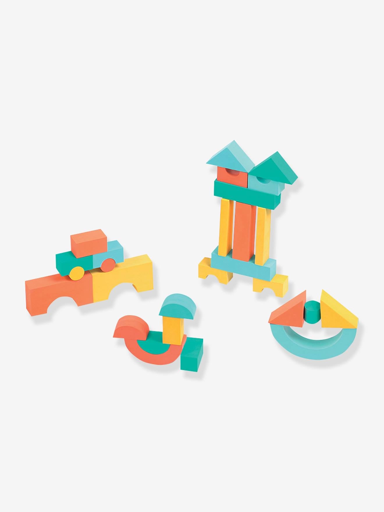 Blocs construction mousse multicolore