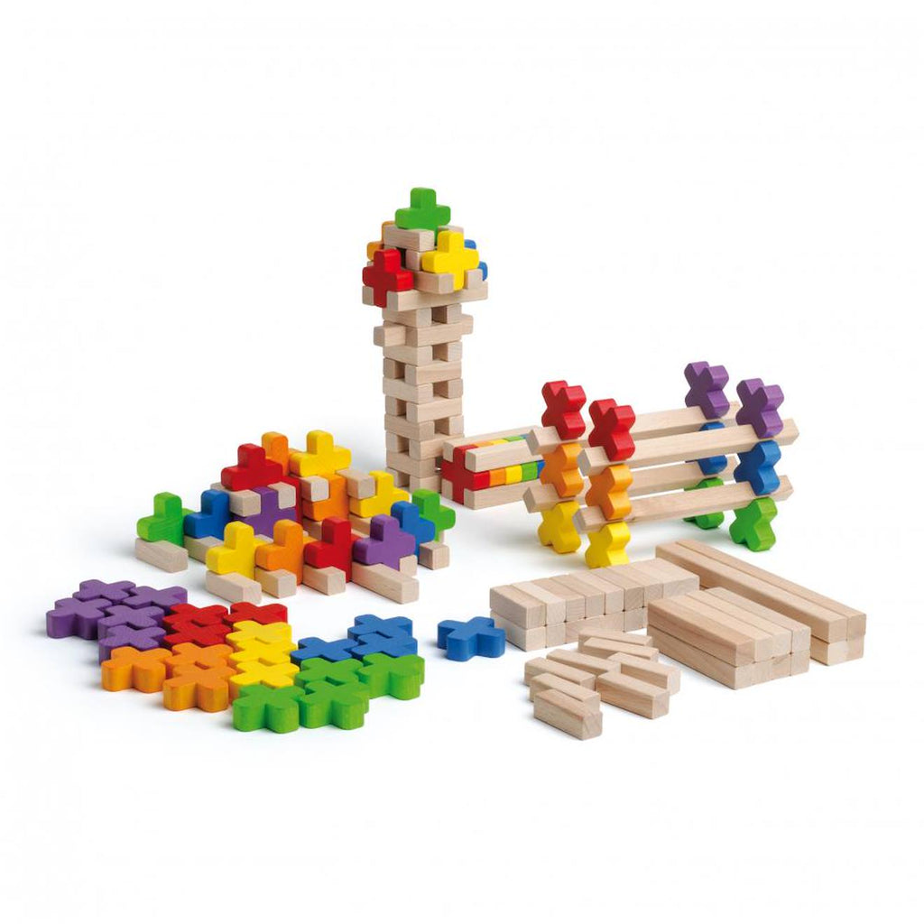 Blocs et croix de construction beige