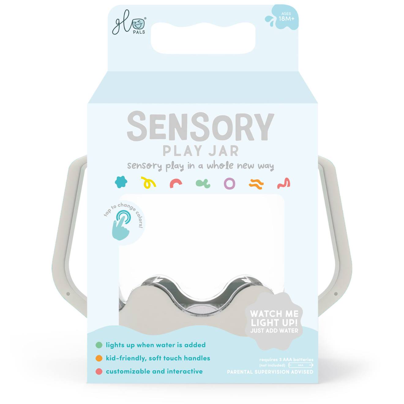 Bocal sensoriel corail gris clair
