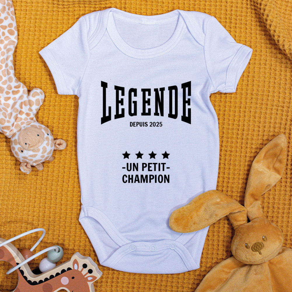 Body Légende à Personnaliser - Accessoires Bébé Personnalisés