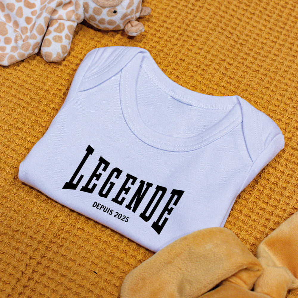 Body Légende à Personnaliser - Accessoires Bébé Personnalisés
