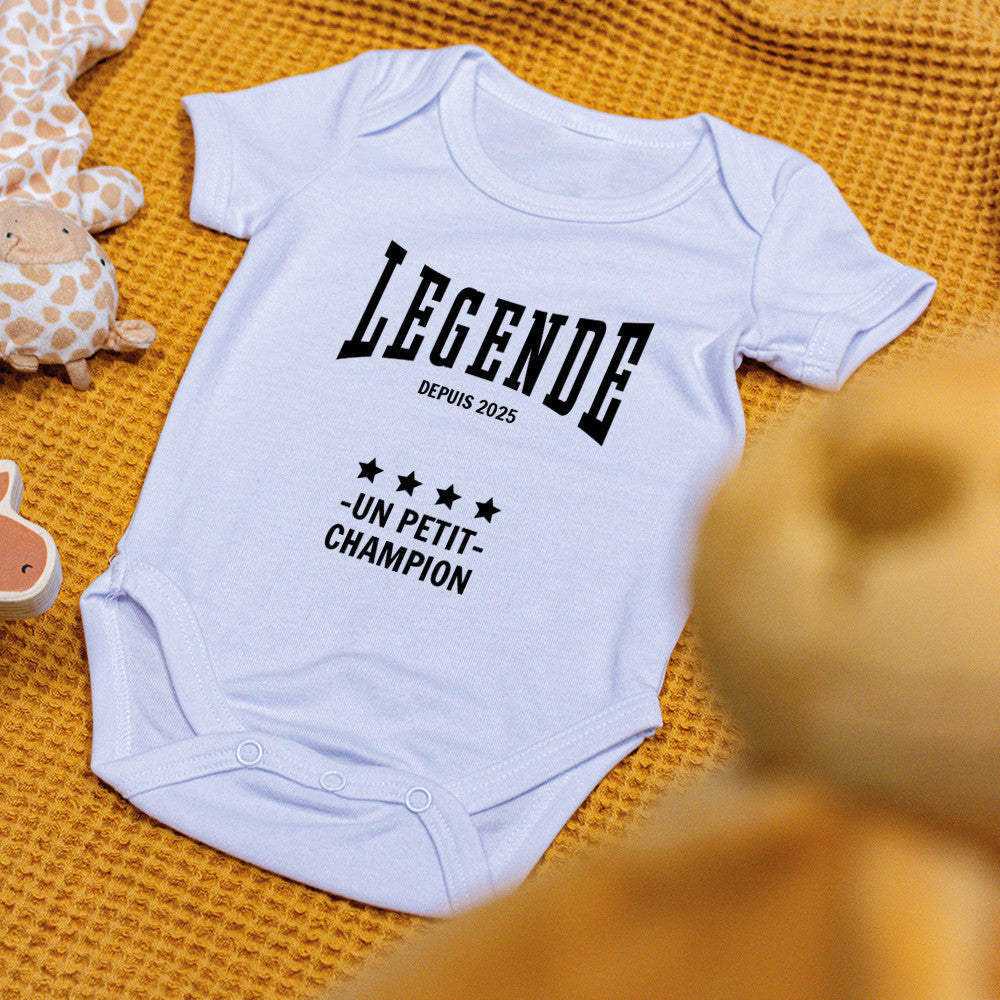 Body Légende à Personnaliser - Accessoires Bébé Personnalisés