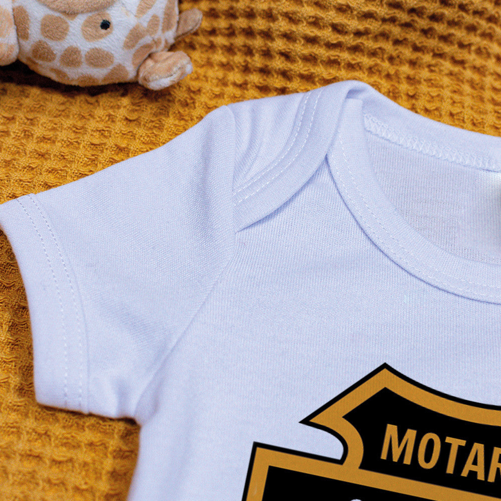Body Bébé Motard à Personnaliser - Accessoires Bébé Personnalisés