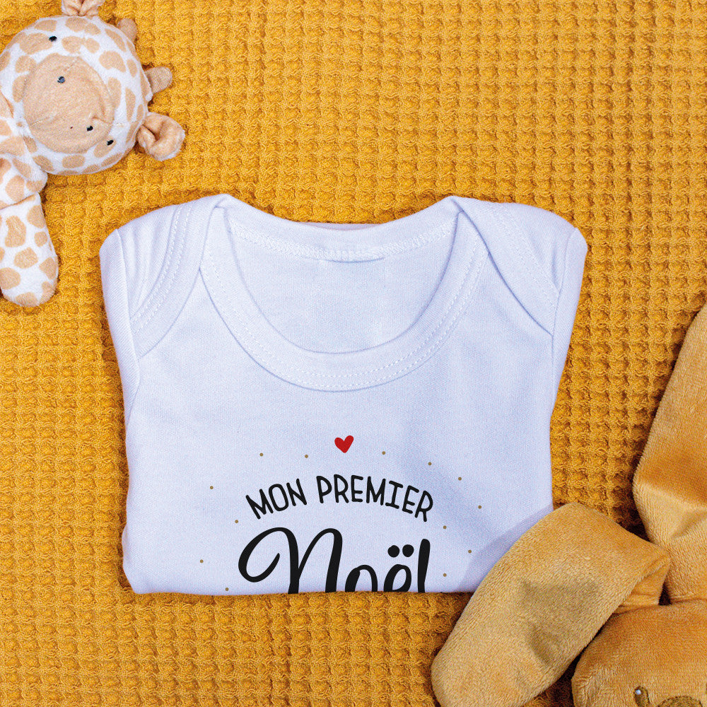 Body Premier Noël à Personnaliser - Accessoires Bébé Personnalisés