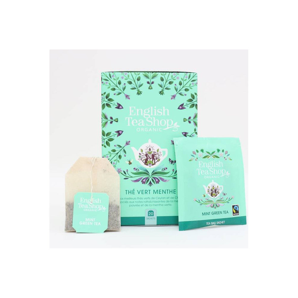 Boîte 20 Sachets Thé Vert Menthe - Ustensiles de Cuisine