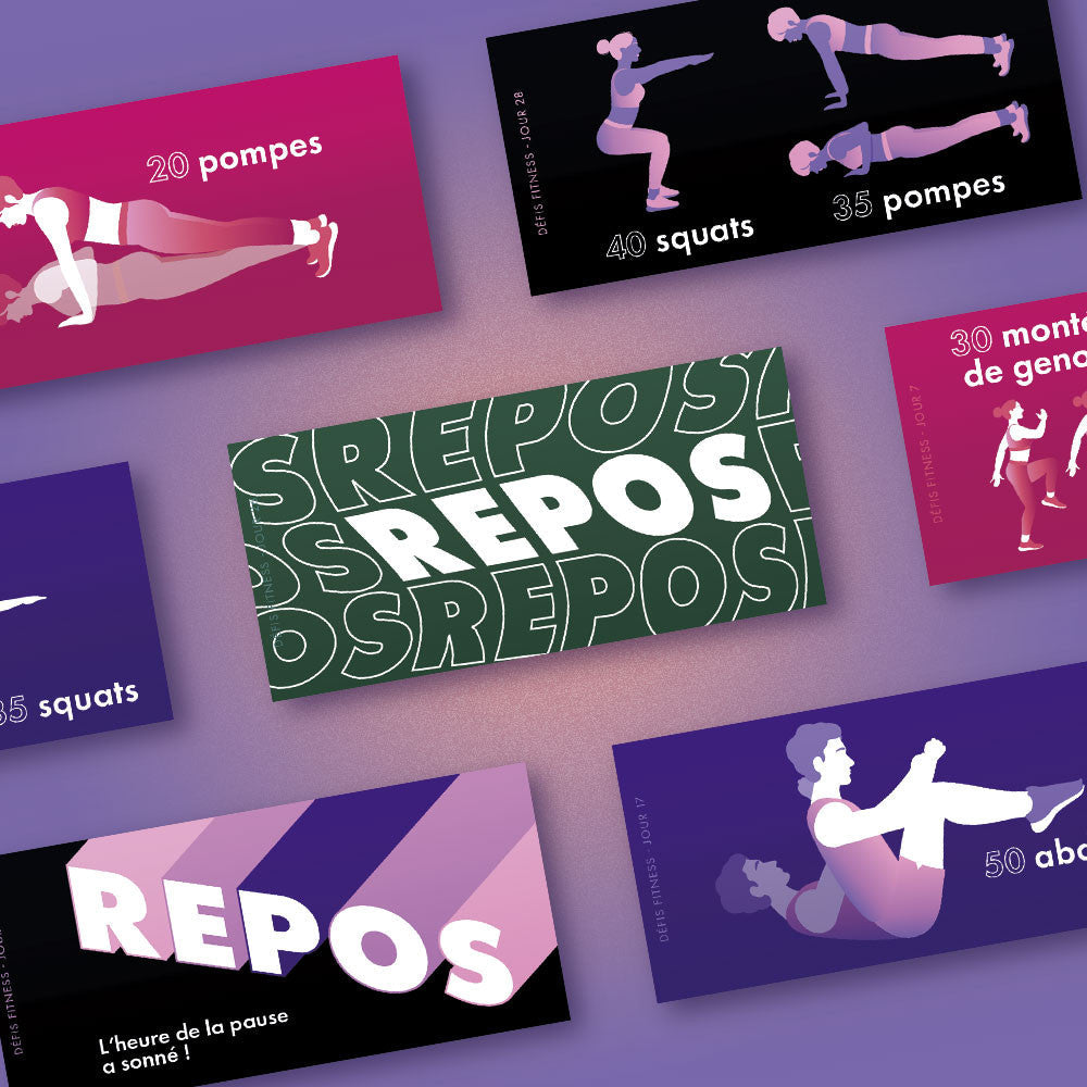 Boîte 30 Défis Fitness - Jeu de Défis