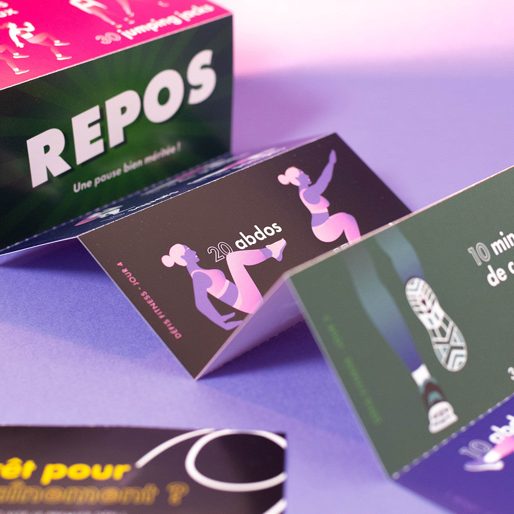 Boîte 30 Défis Fitness - Jeu de Défis