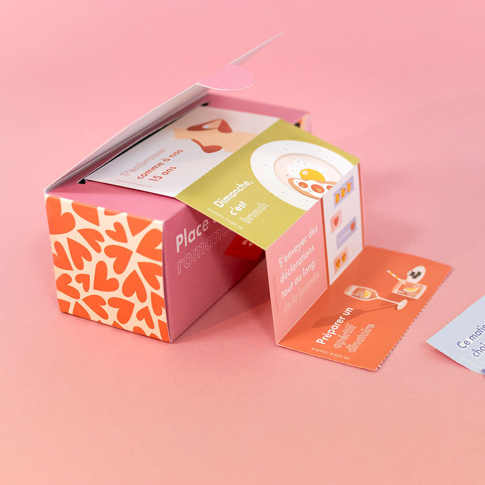Boîte 30 Défis à Faire en Couple - Jeux de Couple
