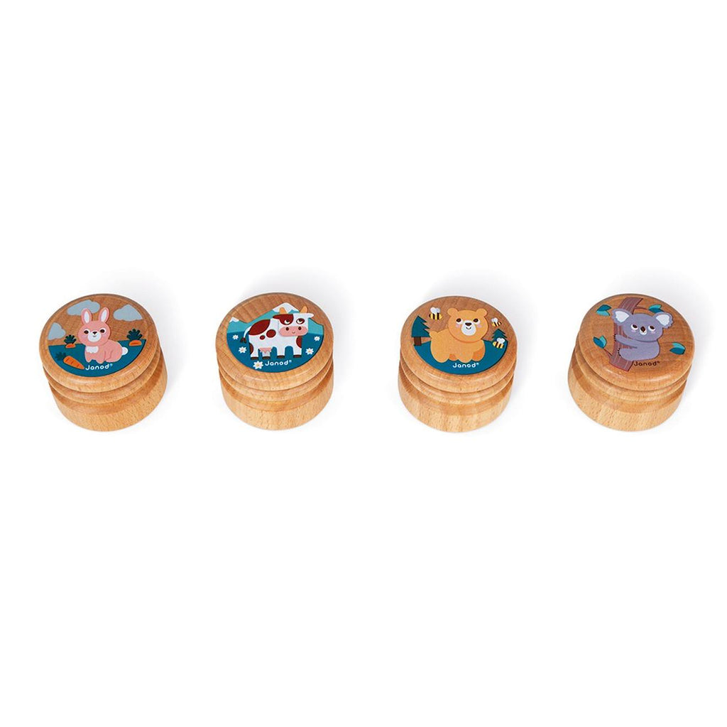 Boîte à dents animaux beige