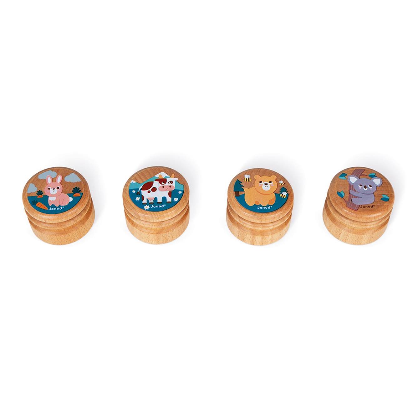 Boîte à dents animaux beige