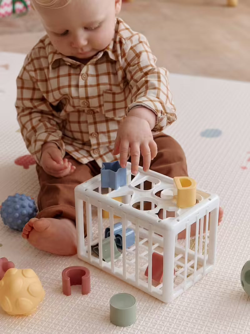 Boîte à formes avec élastiques - Vertbaudet